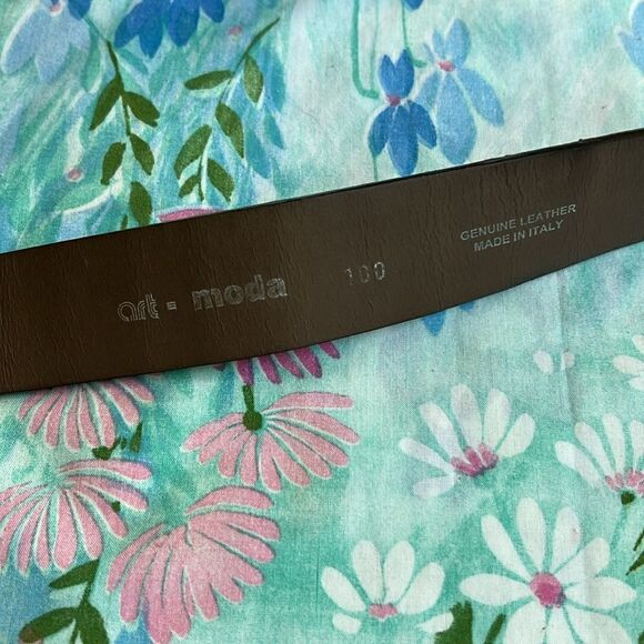 Vintage Leather Post & Co Art Moda Exotic Belt - L (?) - Picture 5 of 12